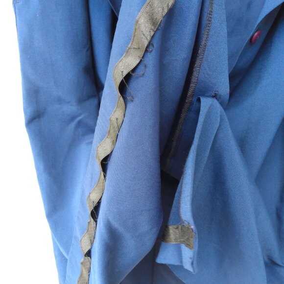 Vintage Plus Size Blue Skirt 36" to 38" Waist Pockets Button Front - Picture 10 of 10